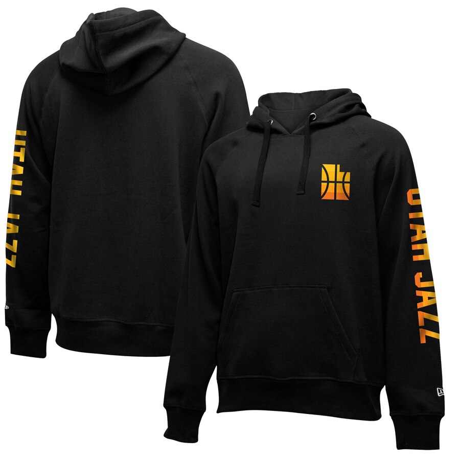 NBA Utah Jazz New Era 201920 City Edition Pullover Hoodie Black->utah jazz->NBA Jersey